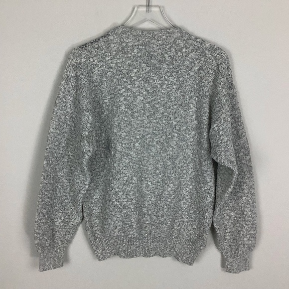 Vintage Men's 80s Marled Knit Sweater Classic - Picture 8 of 13